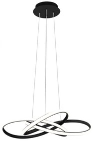 Toolight - LED závesné svietidlo APP814-CP + diaľkové ovládanie, čierna, OSW-04025