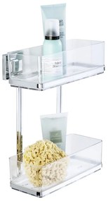 Držiak s 2 poličkami bez nutnosti vŕtania Wenko Vacuum-Loc, až 33g