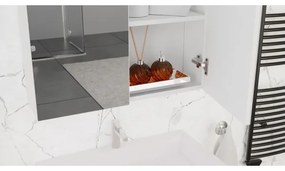 Kúpeľňová skrinka s umývadlom KATE + zrkadlová skrinka + závesná skrinka biela