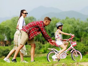 RoyalBaby Dievčenský bicykel Royal Baby Jenny bike 14 "RO0103 - ružový