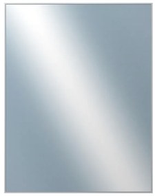 DANTIK - Zrkadlo v rámu, rozmer s rámom 70x90 cm z lišty Hliník strieborná (7001004)
