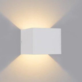 Brilagi - LED vonkajšie nástenné svietidlo DONNANI LED/5W/230V 10 cm biela IP44