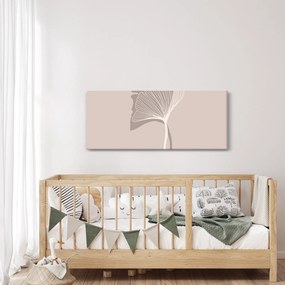 Obraz - Béžové listy N⁰4 (120x50 cm)