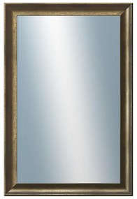 DANTIK - Zrkadlo v rámu, rozmer s rámom 40x60 cm z lišty Ferrosa bronzová (3143)