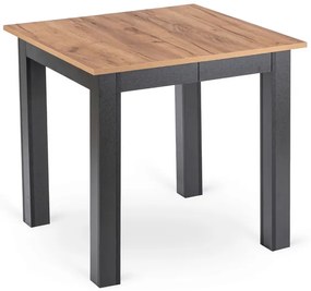 Rozkladací stôl DEMIAN 80–200 cm Dub Craft / Čierna