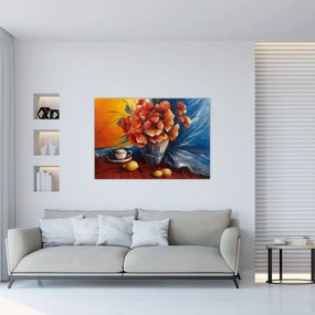 Obraz kvetov vo váze