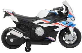 LEAN CARS Elektrická motorka BMW -S1000RR 2156 - biela - 1x45W - 12V3,5Ah - 2022