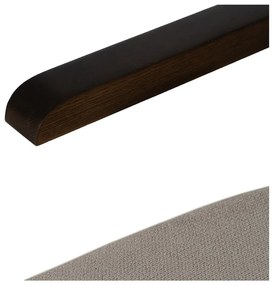 Taupe ženilkové kreslo Industra – Ixia