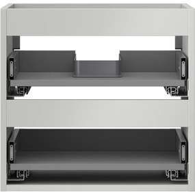 Mexen Box-A, závesná skrinka 50 cm, 2 zásuvky, matná sivá, 91AX0-0500-470-2-62