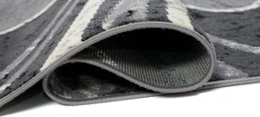 TA Koberec 2640A TMAVO SIVÁ LACNÁ PP CRM Rozmer: 70x150 cm