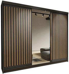 Skriňa Royal 250 čierna/Lamela Wotan