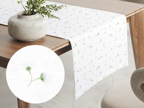 Biante Bavlnený behúň na stôl Sandra SA-424 Drobné kvietky na bielom 20x120 cm