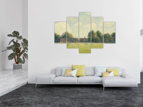 Obraz - Camille Pissarro, Hampton Court Green, reprodukcia (150x105 cm)