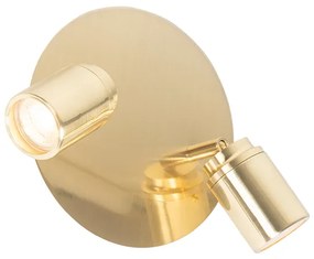 Moderná kúpeľňová bodová mosadz 2 -svetlá IP44 - Ducha