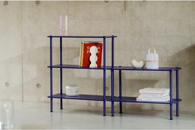 Modrý regál v dekore duba 80x54,5x35 cm Teidi – noo.ma