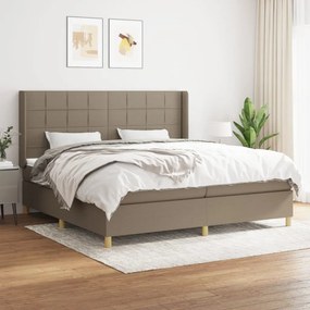 Boxspring posteľ s matracom sivohnedý 200x200 cm látka 3132021