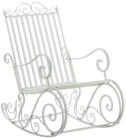 Kovové hojdacie kreslo Smile (SET 2 ks) - Biela