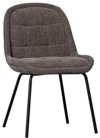 Sivé zamatové jedálenské stoličky v súprave 2 ks Crate – WOOOD