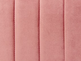 Zamatový taburet ružový MURIETTA Beliani