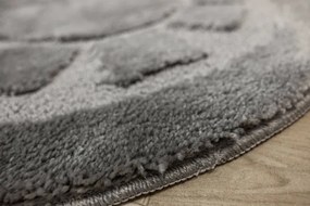 Kúpeľňový koberček Ocean sivý kruh