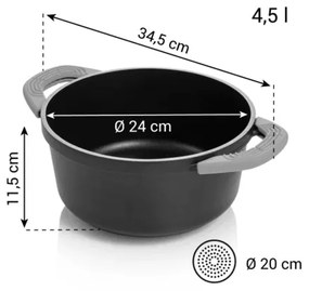 Tescoma Kastról SmartCLICK ¤ 24 cm, 4,5 l, 4,5 l