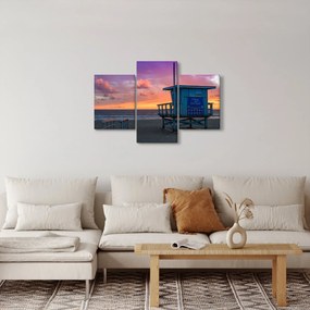 Obraz z pláže Santa Monica (90x60 cm)