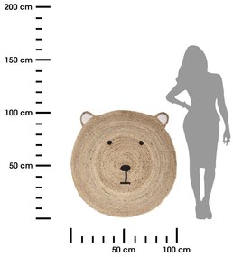 ATMOSPHERA Detský koberec Bear, (fi) 100 cm, béžová