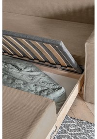 Béžová rozkladacia pohovka 168 cm Lucky Lucy - Miuform