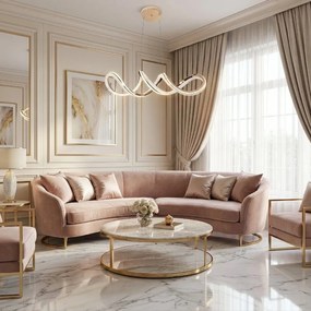 Toolight Toolight, závesné stropné svietidlo G154-CP, zlatá lesklá, OSW-07824