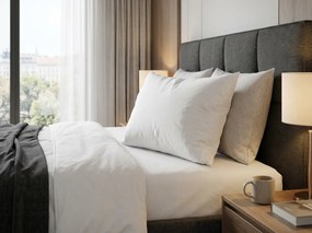 Povlak na vankúš saténový damašok 40x50 cm biely