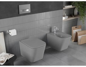 Mexen Teo WC Rimless s WC doskou slim, duroplast, svetlo-šedá matná, 30854061