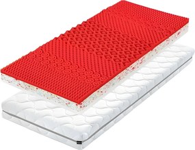 Pěnová oboustranná matrace Antala Flexi 90x200 cm bílá