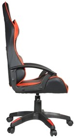 Herná stolička VARR Zolder čierna/červená