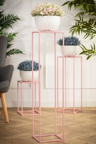 STOJAN NA KVETINÁČ SIMPLE 100X24X24 CM RUŽOVÁ