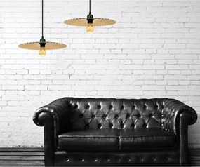 Toolight Toolight, stropné svietidlo 1xE27 APP1290-1CP, retro zlatá, OSW-00925