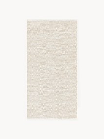 Ručne tkaný koberec do interiéru/exteriéru's vintage diamantovým vzorom Rika