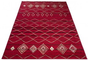 Koberec CARAMEL SCARLET 3911 červený / čierny