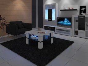 Konferenčný stolík Fernhill 1 (biela + lesk čierny). Vlastná spoľahlivá doprava až k Vám domov. 780004