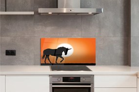 Nástenný panel  Sunset Unicorn 125x50 cm