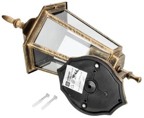 Vonkajšie nástenné svietidlo 1xE27/60W/230V IP44 zlatá