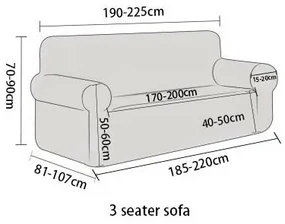 4Home Napínací poťah na sedačku Magic clean tmavosivá, 190 - 230 cm