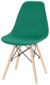 Dizajnová stolička ENZO L zelená-morská Počet stoličiek: 2ks