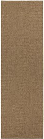 BT Carpet - Hanse Home koberce Behúň Nature 104272 Brown – na von aj na doma - 80x350 cm