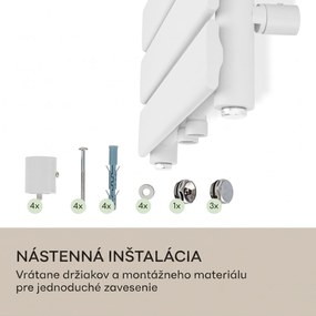 Blumfeldt Fairmont 80 x 45 radiátor 375W teplá voda 3 držiaky na uteráky 1/2
