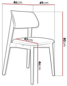Jedálenská stolička KD 63 (buk + hnedá) . Vlastná spoľahlivá doprava až k Vám domov. 1103455