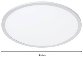 Lindby Narima stropná LED, biela, 4000 K, Ø 50 cm