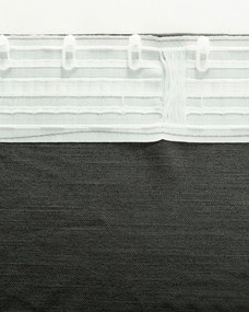 Záves BASIC s navliekacou riasiacou páskou 140x300 cm grafgrafitový 1 ks.