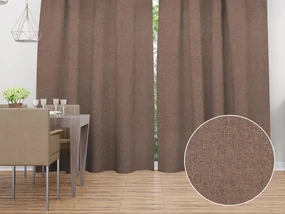Biante Dekoračný záves Porto PRT-016 Hnedá režná - šírka 130 cm 130x230 cm