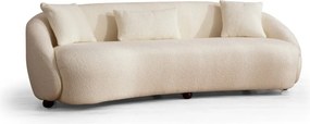 Trojmiestna pohovka Napoli 230 cm boucle krémová