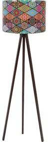 Stojacia lampa Mandala 133, hnedá